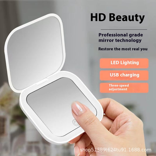 Handheld Folding Beauty Makeup Mirror