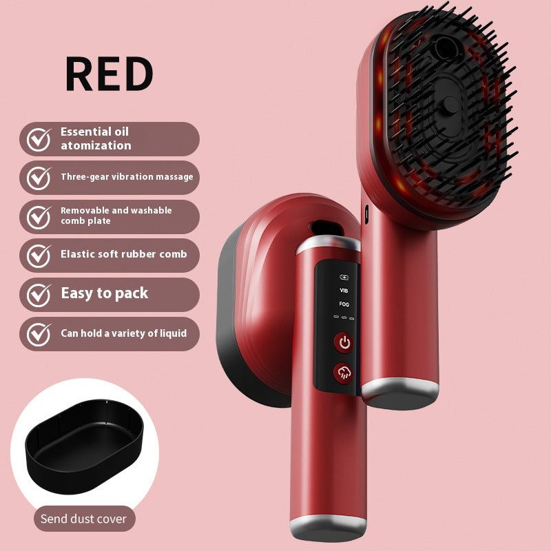 Electric Spray Massage Scalp Meridian Comb Vibration Head Anti-hair Loss Hair Brush