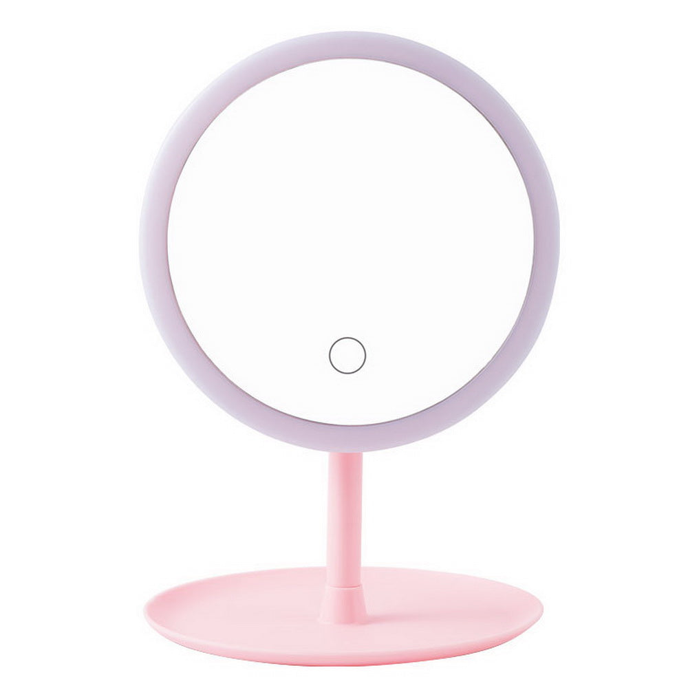 Rechargeable LED Lighting Mirror Desktop Beauty