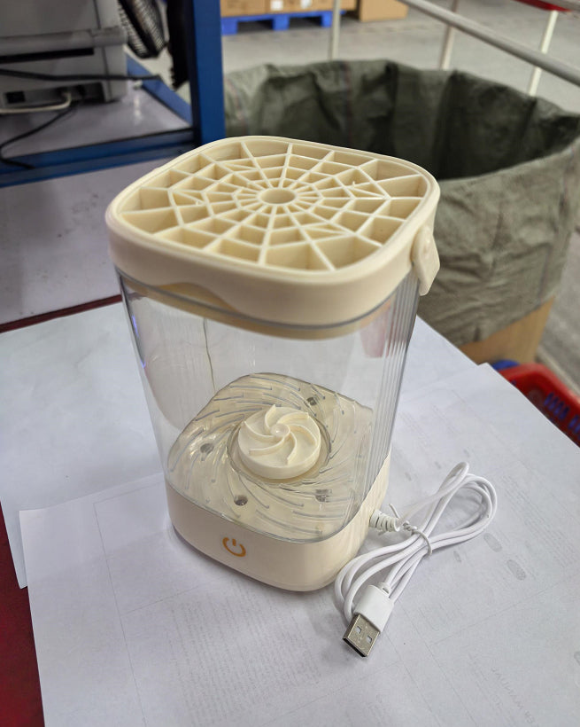 Electric Cosmetic Brush Cleaner Cleaning Storage Scourer