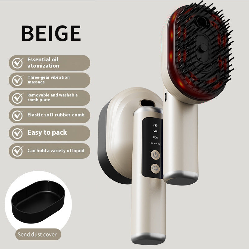 Electric Spray Massage Scalp Meridian Comb Vibration Head Anti-hair Loss Hair Brush