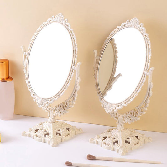 Nordic Makeup Mirror Ins Vintage Decorative Mirror Plastic Cosmetic Mirror Room Home Decor Espejos Decorations Beauty Tools