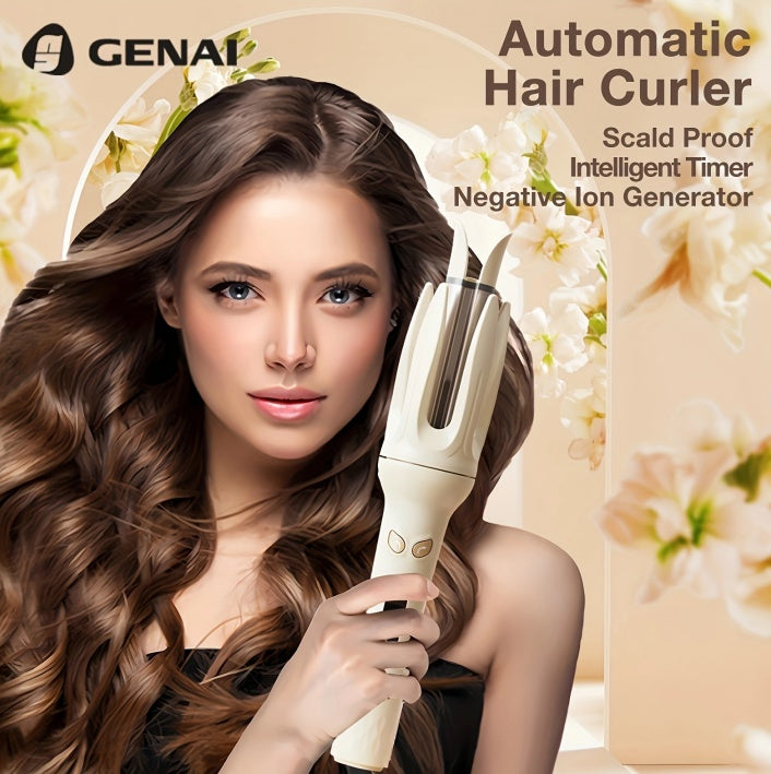 Automatic Hair Curling Iron with ceramic care and preset heat modes for healthy, shiny curls. Safe, fast, and beginner friendly styling.