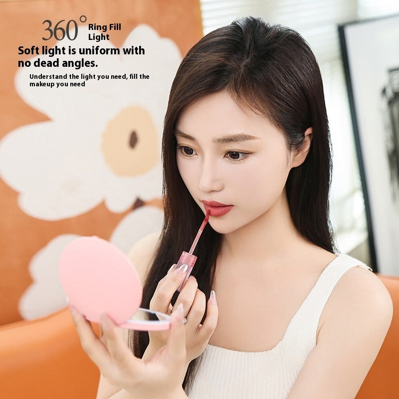 New Mini Portable LED Luminous Makeup Mirror