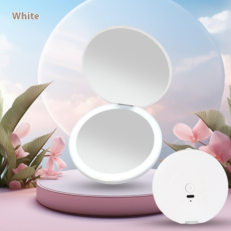 New Mini Portable LED Luminous Makeup Mirror