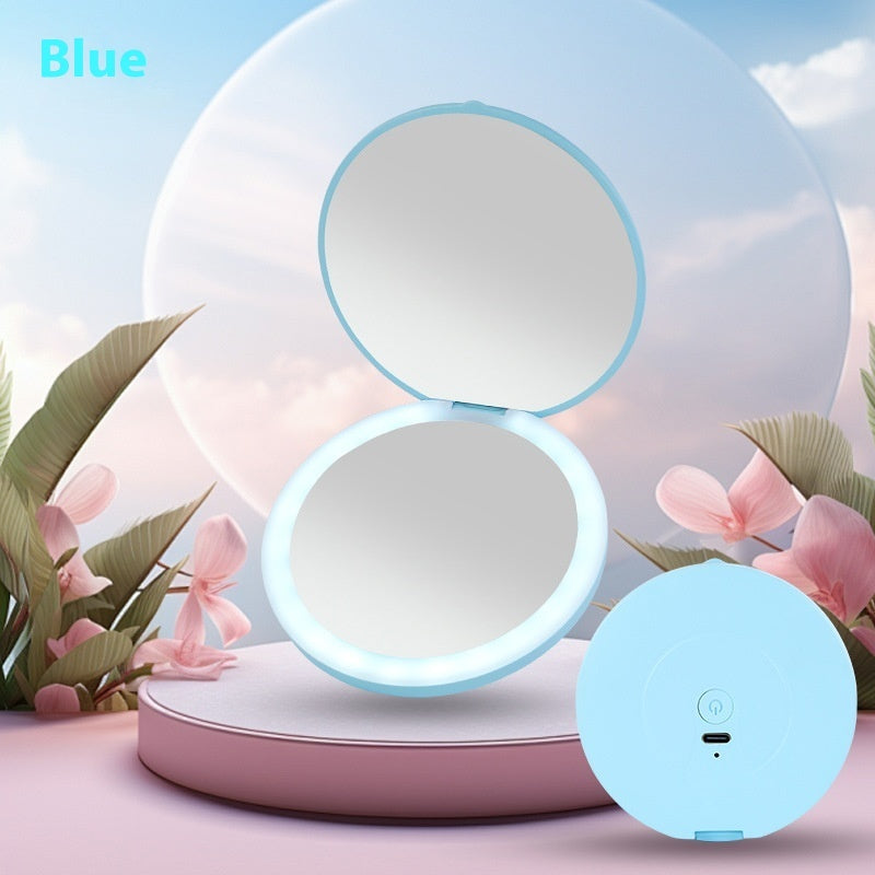 New Mini Portable LED Luminous Makeup Mirror
