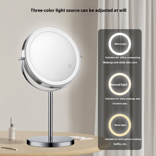 LED Lighted Student Dormitory Beauty Makeup Magnifying Mirror