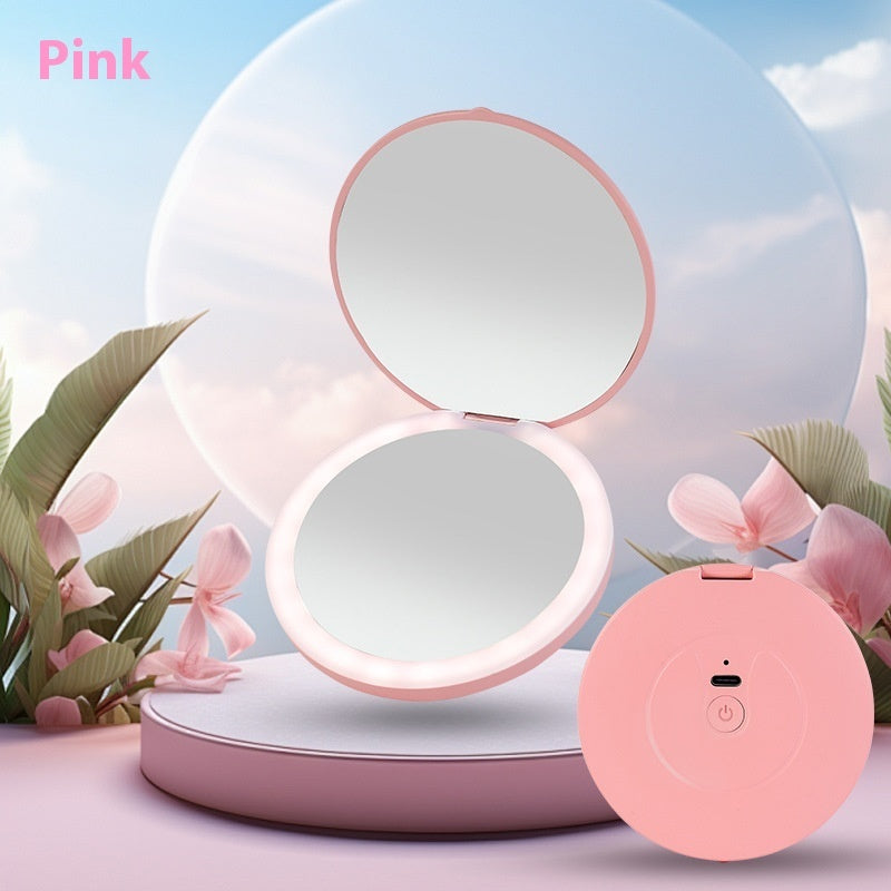 New Mini Portable LED Luminous Makeup Mirror